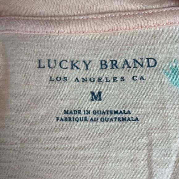 NWT Lucky Brand Tropical T-Shirt Size M - Picture 6 of 7